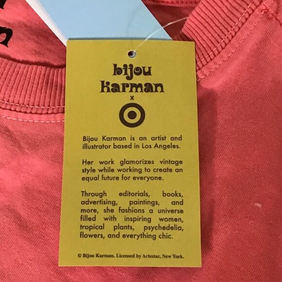 Bijou Karman Women  graphic Tee shirt NWT SZ. Small NWT - Picture 6 of 9